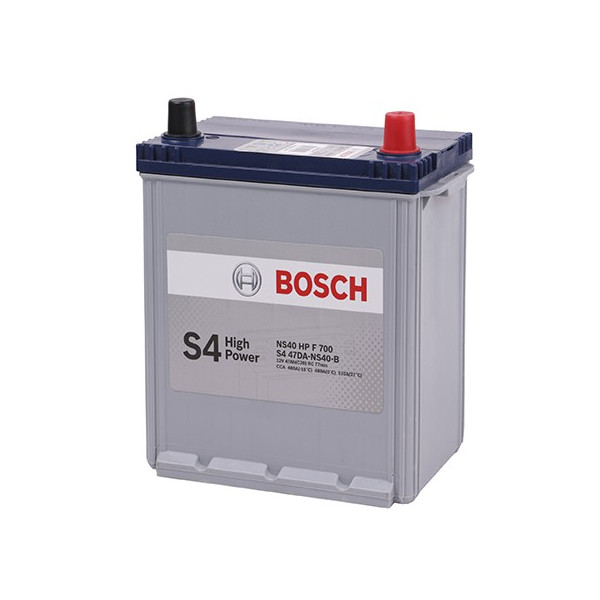 Bateria para Auto Bosch NS40 (46B20L) de 11 Placas 47AH Con Tapas Polos - + RC 77min. CCA 400 L 193mm AN 124mm AL 224mm