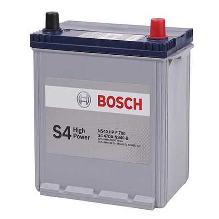 Bateria para Auto Bosch NS40 (46B20L) de 11 Placas 47AH Con Tapas Polos - + RC 77min. CCA 400 L 193mm AN 124mm AL 224mm