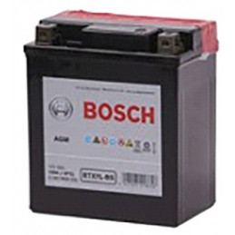 Bateria para Moto Bosch BTX7L-BS de  Placas 6AH Sellada AGM VRLA Polos + - RC min. CCA 120 L 113mm AN 70mm AL 130mm