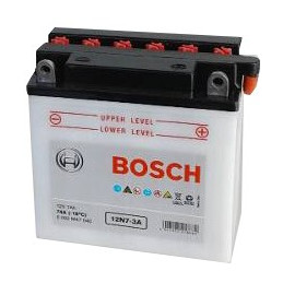 Bateria para Moto Bosch 12N7A-3A de Placas 7AH Sellada AGM VRLA Polos + - RC min. CCA 70 L 150mm AN 60mm AL 130mm