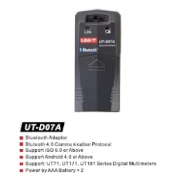 Modulo bluetooth para el UNI-T Series UT71 UT171 UT181 multímetros digitales serie adaptador Bluetooth, UT-D07A UNI-T UNI-T-Modu