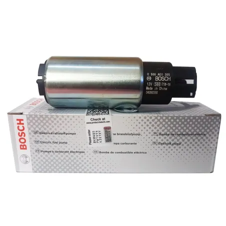 Bomba de Gasolina 4 Bar 80 L/h, Uso interno Tanque, Bosch 0986AG1305 Bosch-Bomba de Gasolina Bosch Original 0 986 AG1 305, 1 Pie