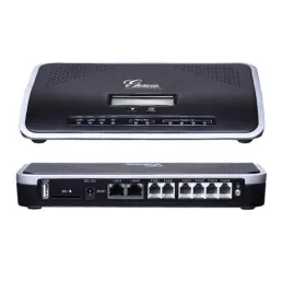 Central telefónica IP PBX Grandstream UCM6204, 2 FXS 4 FXO 500 usuarios, 45 llamas simultaneas 2 RJ-45 Gigabit Grandstream-Centr