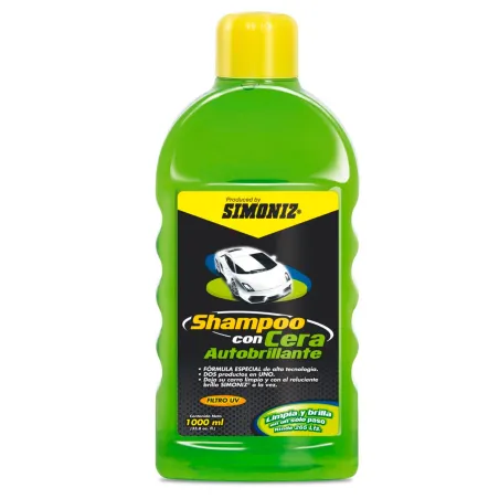  Champu Shampoo con Cera 1L Autobrillante Lavado Encerado brillo Simoniz 103241 20.338983 Shampoo con Cera Autobrillante, 1000ml