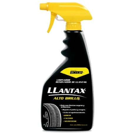 Renovador de Neumatico Llantax Alto Brillo 500ml Limpiador Renovador Simoniz 103253 Simoniz-Renovador de Neumatico Llantax Alto 