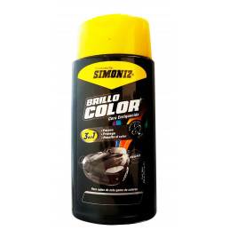Cera Liquida Brillo Color Negro 300ml, 3 en 1 Encera Protege y Resalta el color, 7702155038190 SIMONIZ