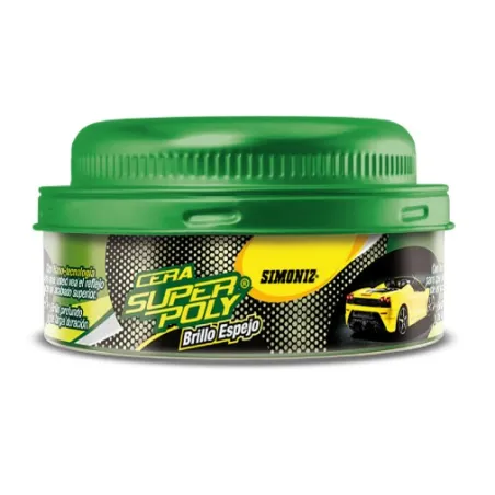  Cera en Pasta 300gr Super Poly Brillo Espejo, con nanotecnologia, Brillo de larga duracion, 28085 SIMONIZ 38.983051 Cera en Cre