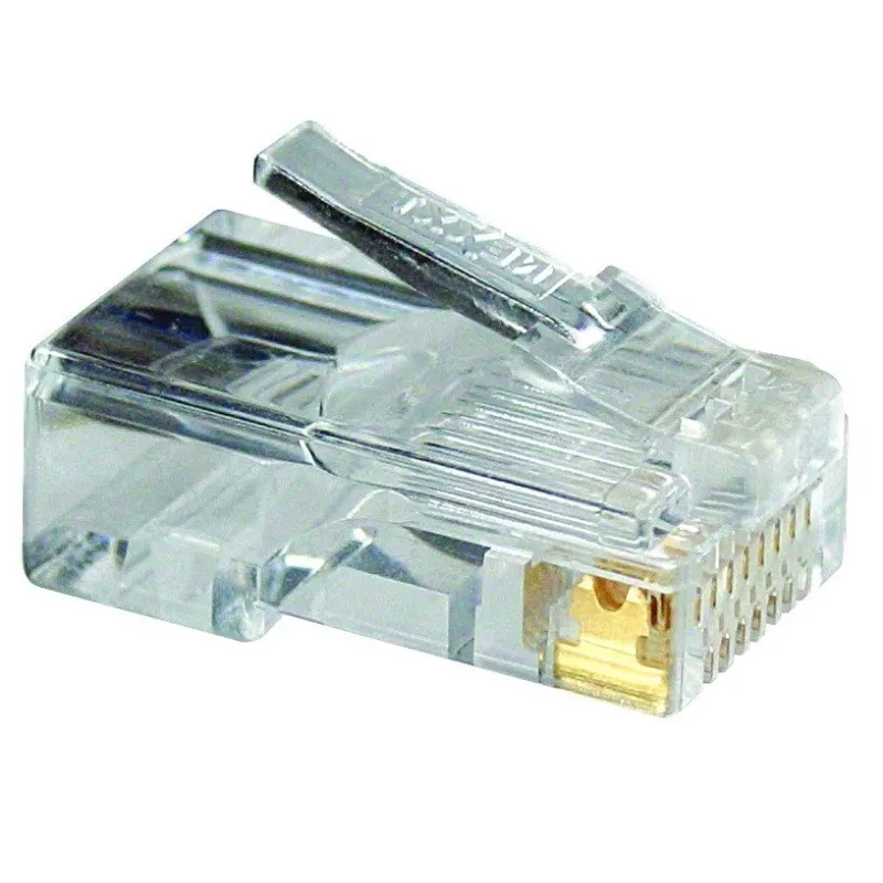 Connector RJ45 Nexxt Solution Categoria 6 AW102NXT04, 100 Piezas por Paquete, contactos bañados con oro de 50μ