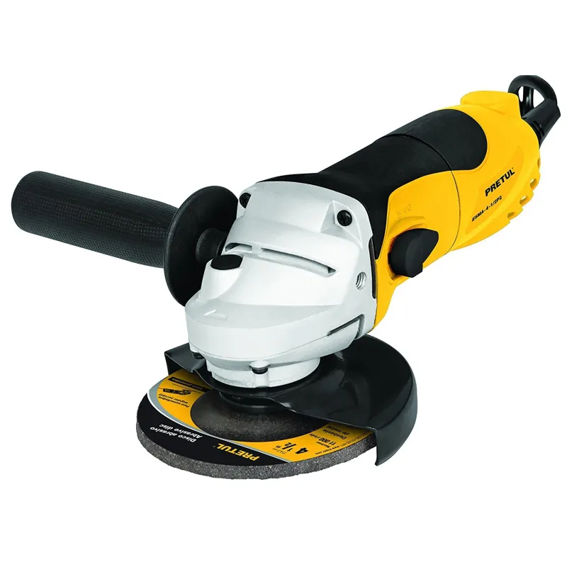 Esmeriladora angular 4 1/2", 630W 11000RPM Mango Ergonomico con Disco, ESMA-4-1/2P2-2 22360 Pretul