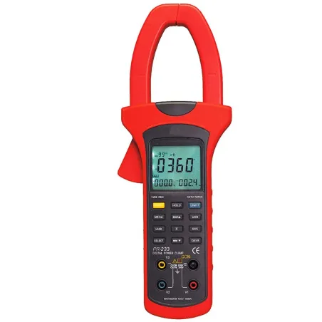  Pinza Vatimetrica Digital Prasek PR-233, AC600V 1000A Amperaje y Analizador de Potencia Active Apparent Reactive  1050.847458 P
