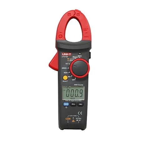  Pinza Amperimetrica Digital UNI-T UT-213A, AutoRango ACDC 600V 400A Corriente Voltaje Resistencia Capacitancia Diodo continuida
