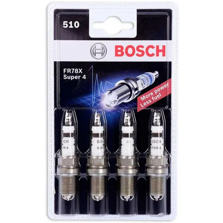 Bujia Super 4x4 FR78X DR14mm LR19mm Luz1.0mm Kia Cerato Optima Picanto Rio Sportage Toyota Bosch 0242232802 Bosch-Bujia Super 4x