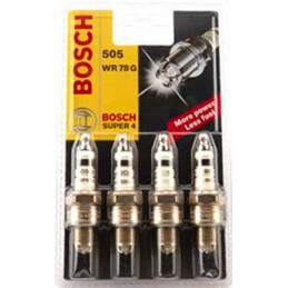 Bujia Bosch Super 4 0242232805 WR78G, 0 242 232 805, DR 14mm LR 12.7mm Luz 0.9mm, VW Escarabajo