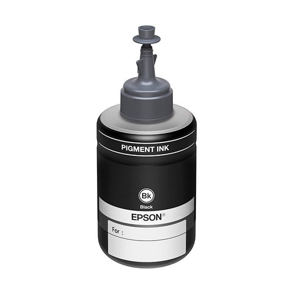 Botella de tinta Epson 774 T774120, 140ml, Color negro, para impresoras Epson WorkForce M105 / M205