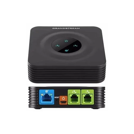  Adaptador de Telefono analogico Grandstream HT802, 2 puertos FXS 2 SIP 1 RJ45 157.627119 Adaptador de Telefono analogico Grands