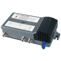 Amplificador de Interior para Señal CATV Cable y TDT 901G, 30dB Regulador de Ganancia Conecto RG6 F