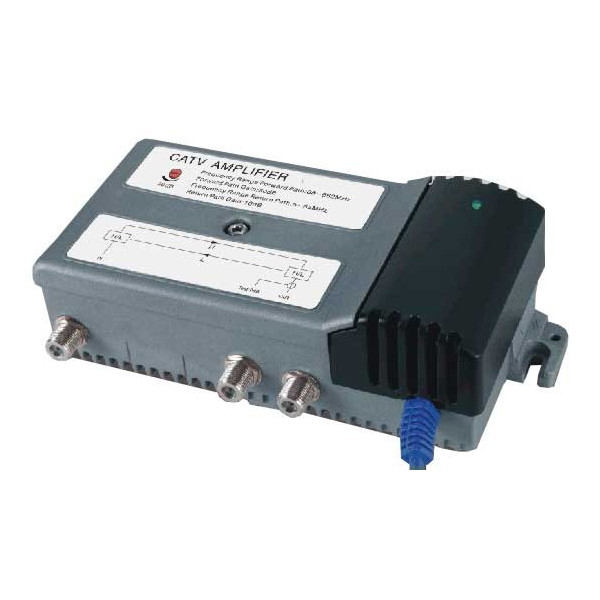 Amplificador de Interior para Señal CATV Cable y TDT 901G, 30dB Regulador de Ganacia Conecto RG6 F