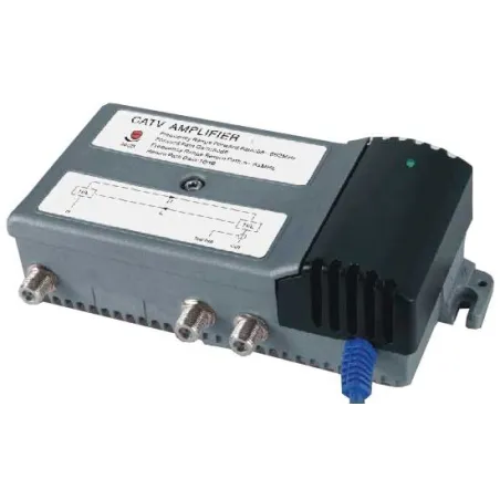  Amplificador de Interior para Señal CATV Cable y TDT 901G, 30dB Regulador de Ganancia Conecto RG6 F 120.338983 Amplificador de 