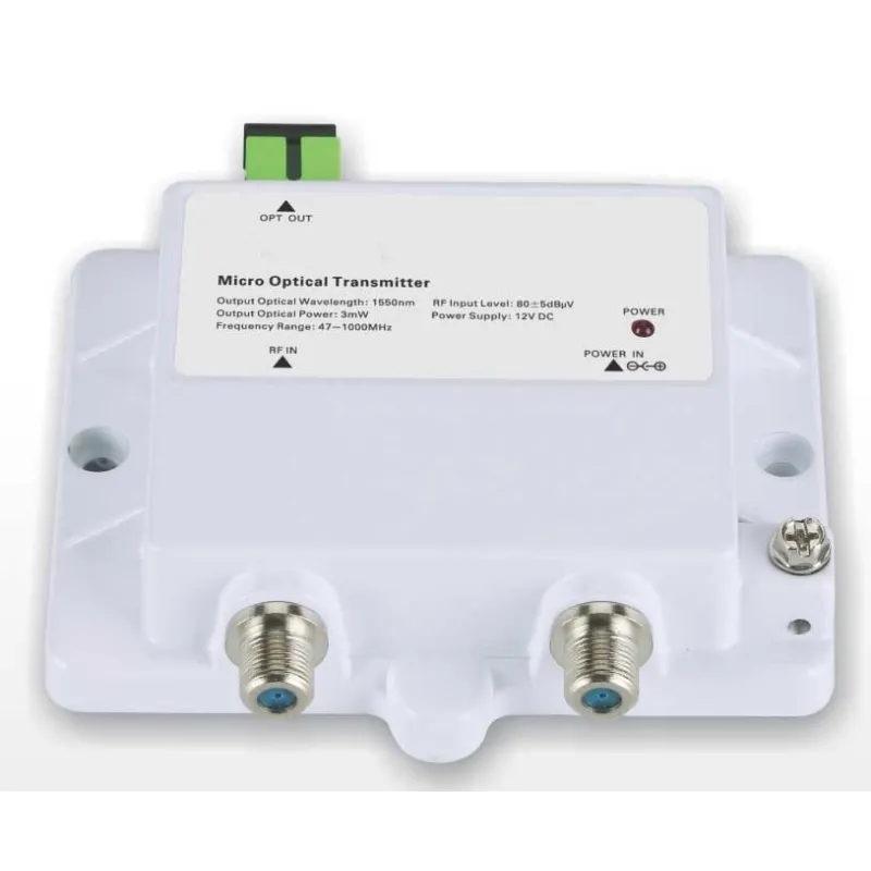 Transmisor Fibra Optica FTTH Micro Optical Transmitter 1015-3mW, 1550nm 3mW Bajo Ruido Frecuencia 47-1000Mhz