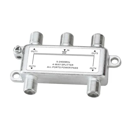  Splitter DTH Satelite SATV CATV 04, Power passing-24V 0.8A Low insertion loss, high isolation 19.491525 Splitter DTH Satelite S