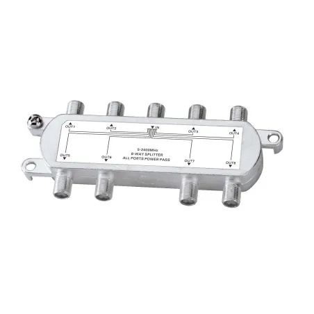  Splitter DTH satellite SATV CATV 08, Power passing-24V 0.8A Low insertion loss, high isolation 38.983051 Splitter DTH satellite