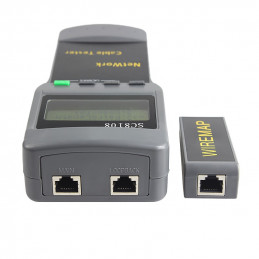 Cable Tester Testeador Analizador Red Profesional SC8108, CAT 5E 6E TDR Calcula la distancia del error o cortocircuito