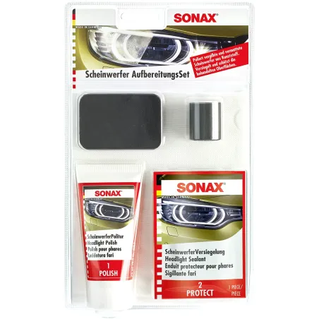 Kit de Renovacion para Faros 89ml, Operación Manual Elimina manchas y arañazos devuelve claridad Original, 405941 Sonax 