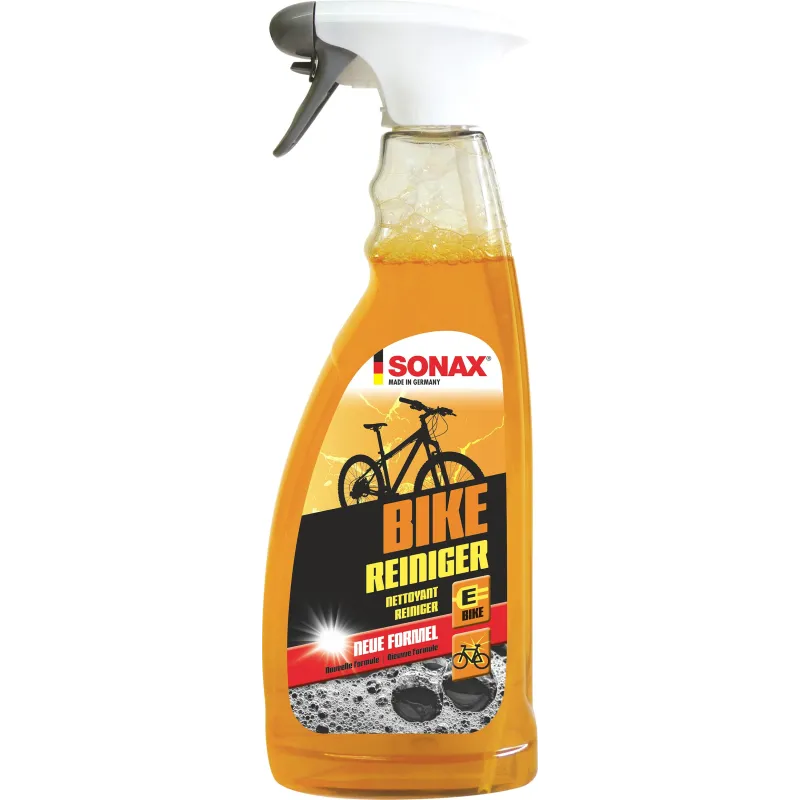 Limpiador de Bicletas Bike Cleaner 750ml, Elimina Suciedad Resistente Incluso Cadenas y Piñones, 852400 SONAX