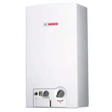 Calentador a Gas Bosch Compact 2 18 Litros GLP, Encendido Automatico con Pantalla Digital y 3 Sistemas de Seguridad