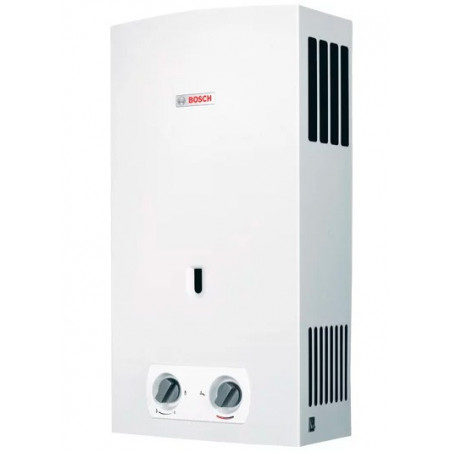 Calentador a Gas Bosch ASO 10 Litros GN, Encendido Automatico y 3 Sistemas de Seguridad
