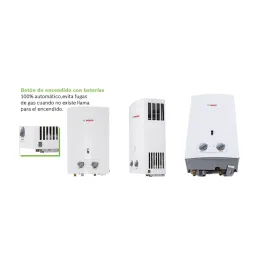 Terma a Gas Bosch ASO 10 Litros GLP, Encendido Automatico y 3 Sistemas de Seguridad Bosch-Calentador a Gas Bosch ASO 10 Litros G