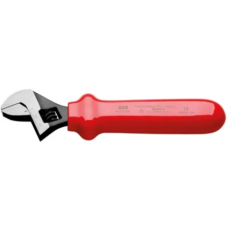  Llave Francesa Aislados 8" Tramontina 44310-208 IEC, 1000V Cromo Vanadio Doble Revestimiento Aviso de Desgaste 101.694915 Llave