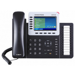 Telefono IP - Grandstream GXP-2160, 6 SIP, RJ-45 Gigabit PoE, Bluetooth, LCD 4.3" color,