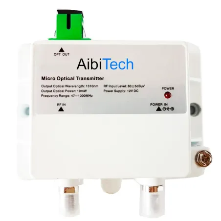  Transmisor Fibra Optica FTTH Micro Optical Transmitter 1013-10mw, CATV 1310nm 10mW Bajo Ruido Frecuencia 47-1000Mhz 511.864407 