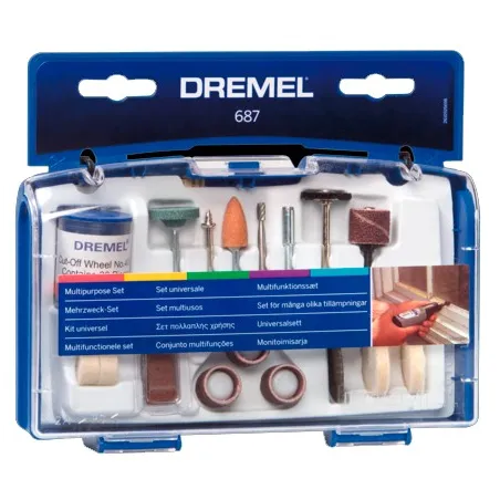 Kit de Accesorios Dremel 687, 52 piezas accesorios MultiUsos Dremel-Kit de Accesorios Dremel 687, 52 piezas accesorios MultiUsos