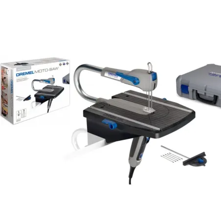 Kit Moto Sierra Caladora Dremel Saw Max MS20, 70W 2250rpm Compacta Facil manejo uso en Acrílico Madera Metal Plástico