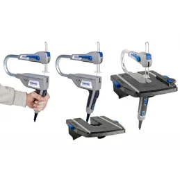 Kit Moto Sierra Caladora Dremel Saw Max MS20, 70W 2250rpm Compacta Facil manejo uso en Acrílico Madera Metal Plástico Dremel-Kit