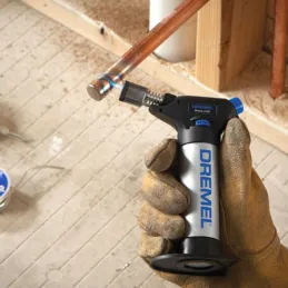 Soplete Soldador Dremel VersaFlame 2200, Gas Butano con 4 Accesorios usos Soldar Termoformar Fundir Corte térmico Gratinar Dreme