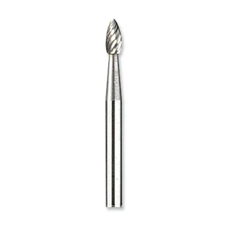  Fresa de Carburo Tungsteno Dremel 9911, 1/8 3.2mm Punta Conica Abrasivo para tallar y Grabar 17.79661 Fresa de Carburo Tungsten
