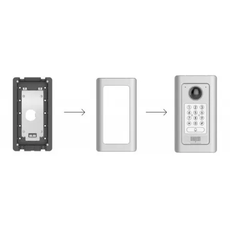  Sistema de Videoportero IP Grand Stream GDS3710, Sensor 1/2.7" 2 MP, 1920x1080, 180°, PoE Incluye Montura 1344.067797 Sistema d