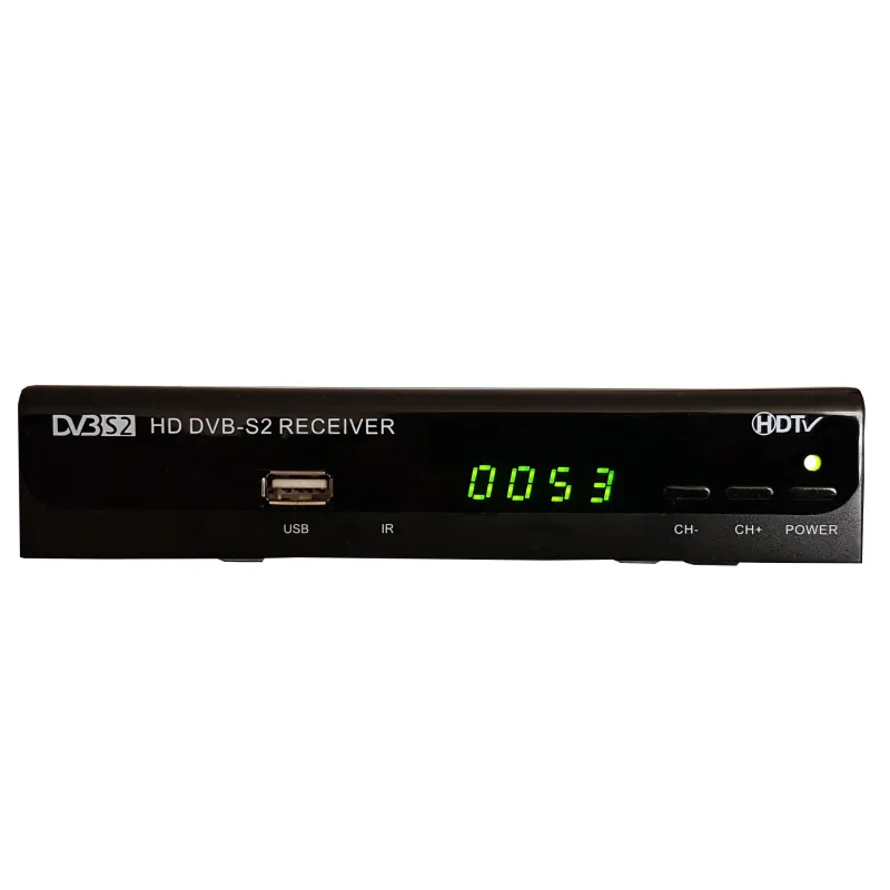 Receptor Decoficador Satelital FTA HD con PVR, AV y HDMI con 3 tipos de busqueda de Canales, SAT680HD AibiTech Aibitech-Receptor