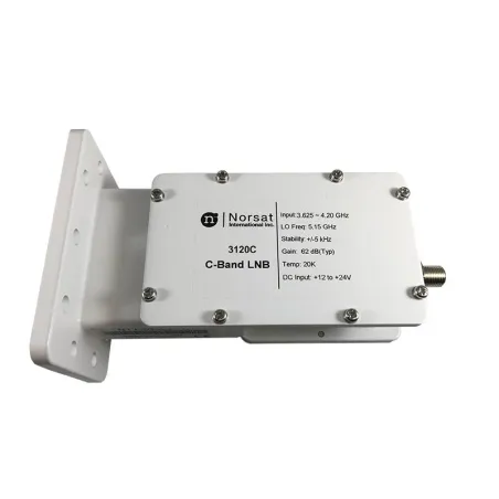 LNB Banda C Norsat 3120C, 20K PLL 3.6 - 4.2GHz Alta Estabilidad Ganancia 62dB High Stability C-Band