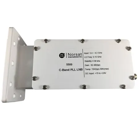  LNB Banda C Norsat 5500, 15K PLL 3.4 - 4.2GHz Alta Estabilidad Ganancia 62dB High Stability C-Band 951.694915 LNB Banda C Norsa