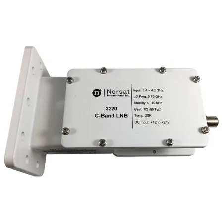  LNB Banda C Norsat 3220, 20K PLL 3.4 - 4.2GHz Alta Estabilidad Ganancia 62dB High Stability C-Band 1784.745763 LNB Banda C Nors