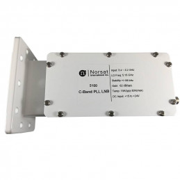 LNB Banda C Norsat 5100, 15K PLL 3.4 - 4.2GHz Alta Estabilidad Ganancia 62dB High Stability C-Band