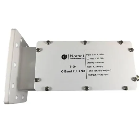  LNB Banda C Norsat 5100, 15K PLL 3.4 - 4.2GHz Alta Estabilidad Ganancia 62dB High Stability C-Band 671.186441 LNB Banda C Norsa