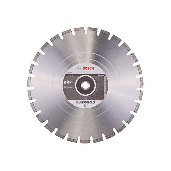 Disco de corte para Asfalto Bosch Profesional 18" 457mm, Diamantado Uso en Hormigon y asfalto 2608602627