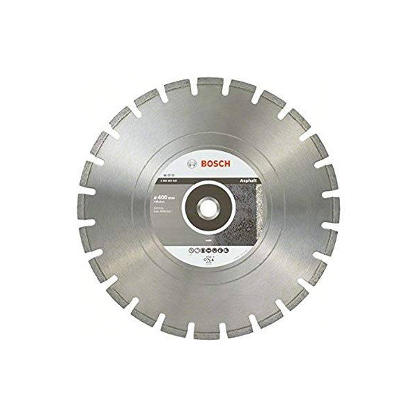 Disco de corte para Asfalto Bosch Profesional 16" 406mm, Diamantado Uso en Hormigon y asfalto 2608603832