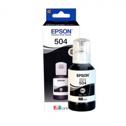 Botella de tinta Epson T504 120-AL Negro 127 ml, Impresora EcoTank Sistema continuo L4150 L4160