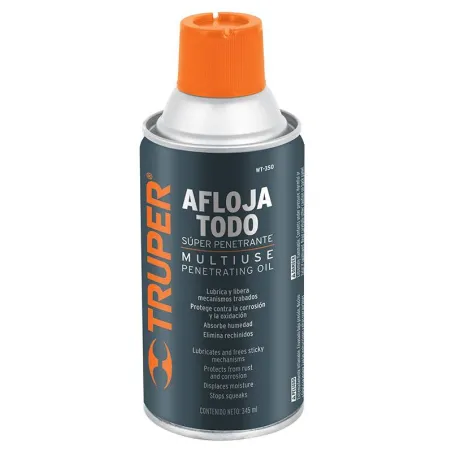  Aceite Aflojatodo 345ml 12oz, Super Penetrante Protege y Limpia, WT-350 13470 Truper 7.966102 Aceite Aflojatodo 345ml 12oz, Sup